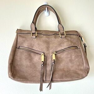 GUC Vintage Violet Ray Evergreen Suede Handbag Purse Medium Size Discontinued